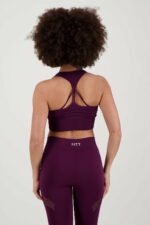 X-strapback bra bordeaux