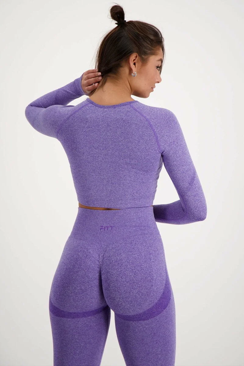 Contour Seamless Long Sleeve paars
