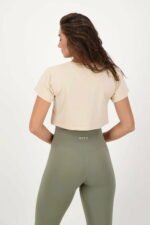 high waist green plus crop t nude_Bottom back_jpg_2 (1) copy Athleisure Crop T-shirt nude