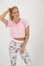 Athleisure Crop-T-Shirt rosa