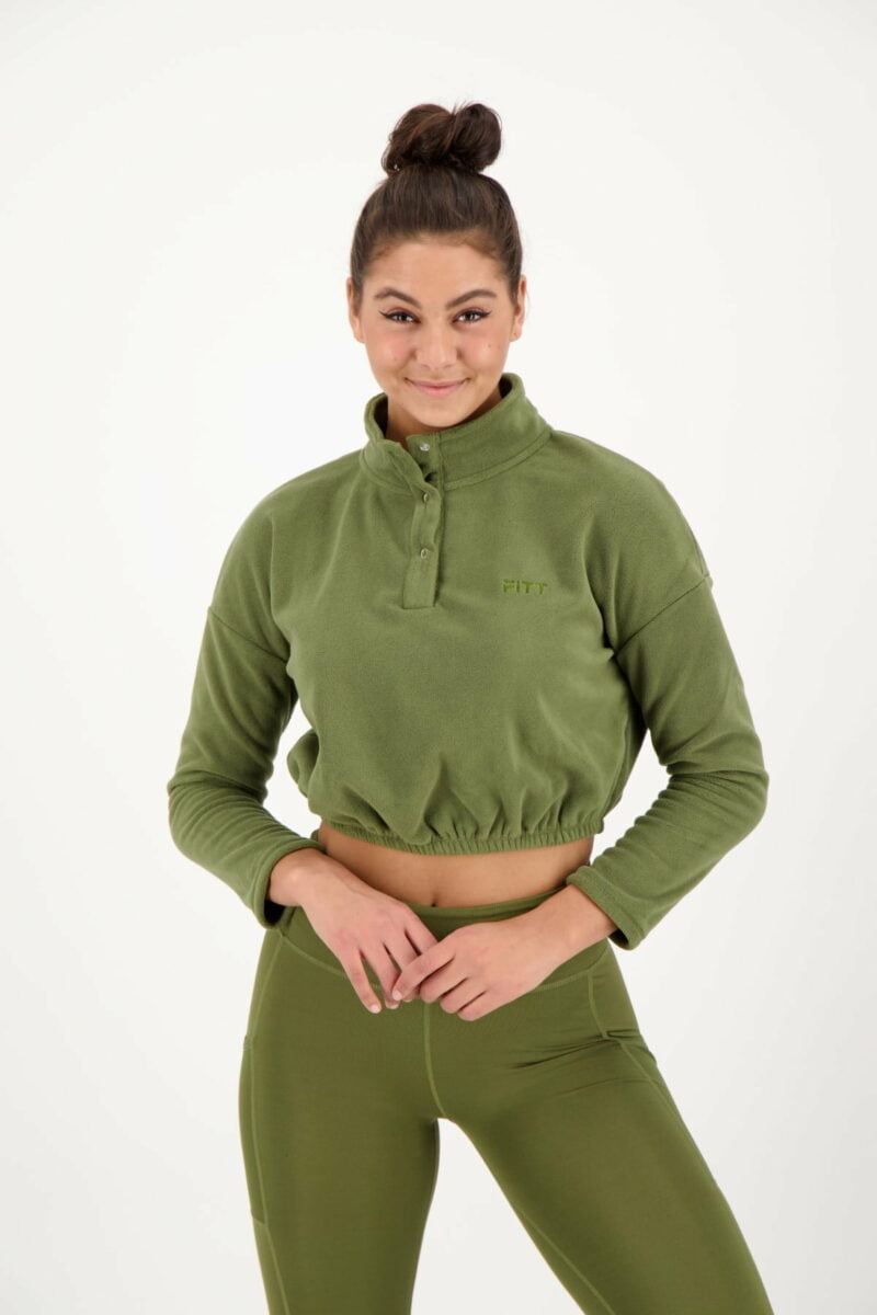 Cosy Fleece Trui groen