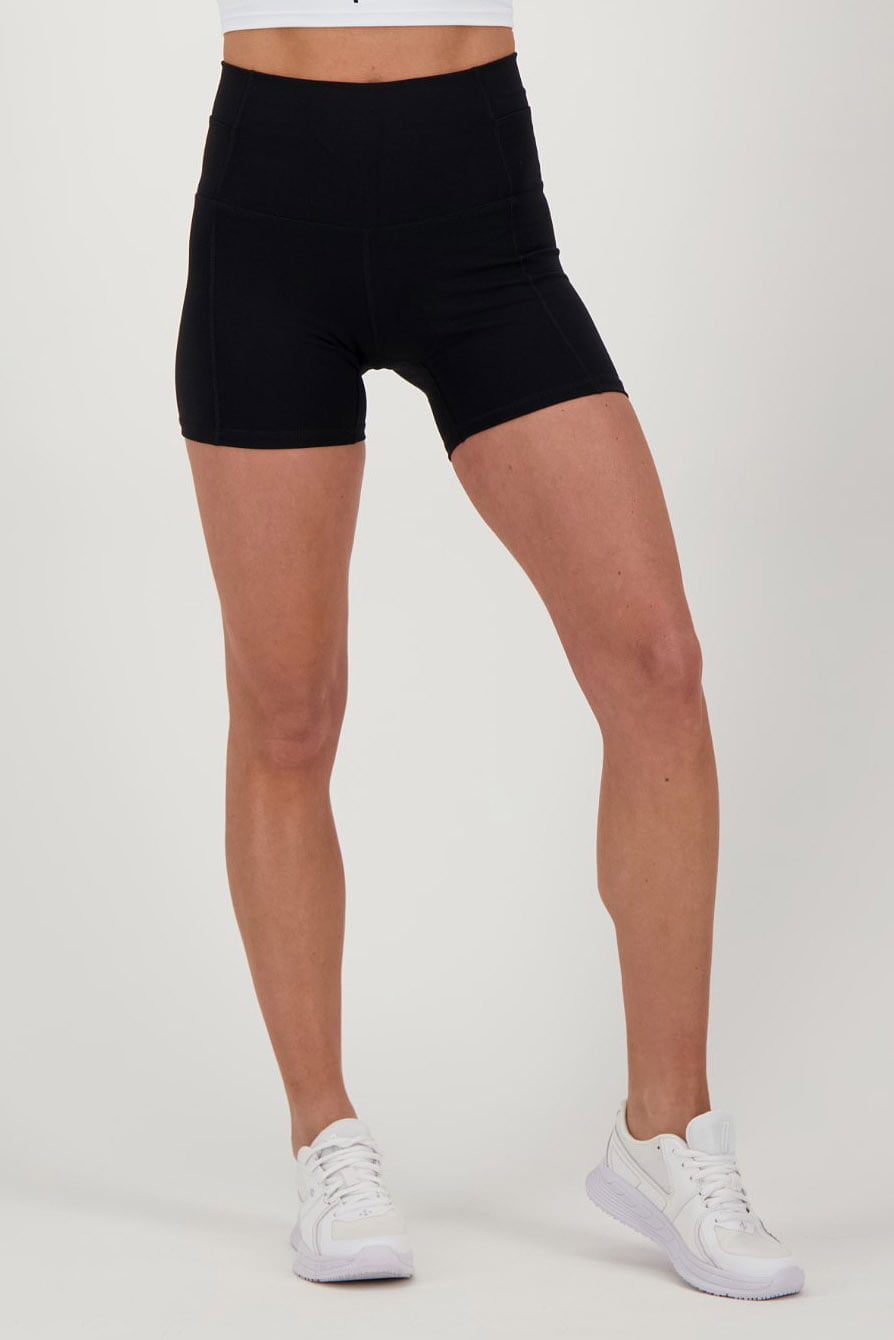 gas Toegangsprijs Atlas Ultra High Waist Shorts zwart - Dames sport shorts - FITTwear.nl