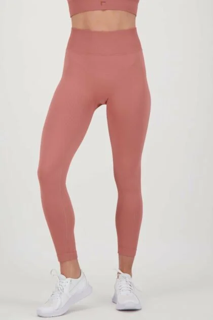 Rippenleggings lachsfarben