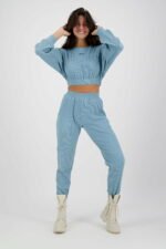 Pull Rib Lounge bleu