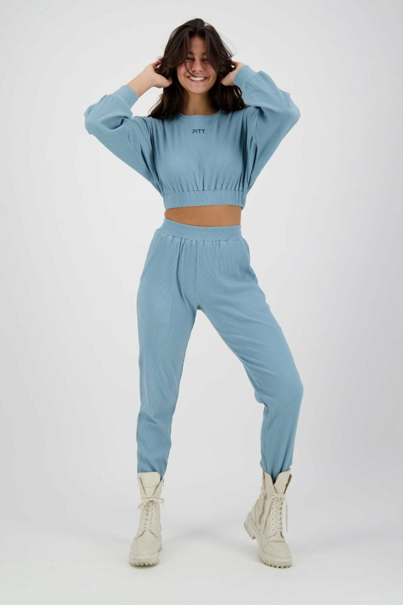 Pull Rib Lounge bleu