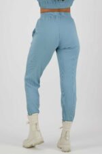 Pantalon de jogging confort côtelé bleu