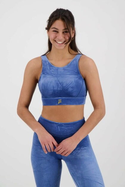 Samt-BH Blau