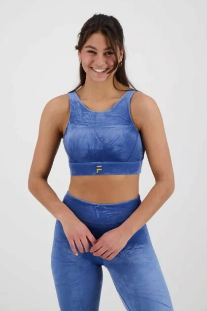 Samt-BH Blau