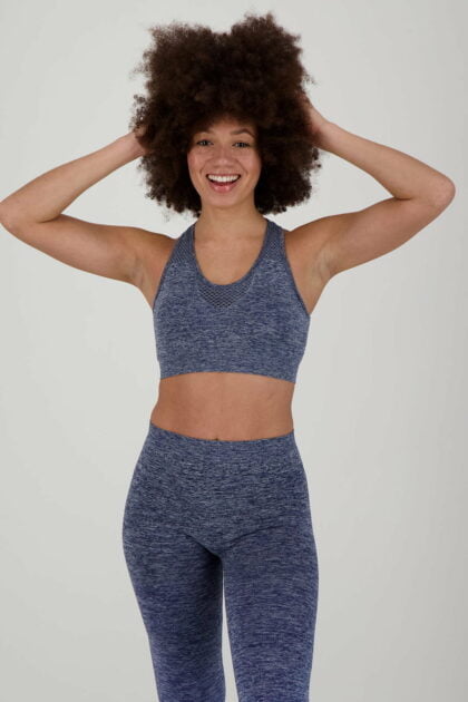 Functional bra Blue Melange Grey