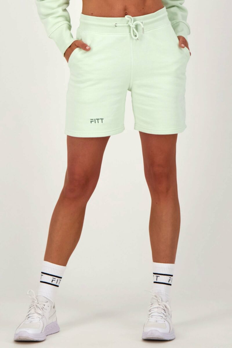 Unisex Bio-Cotton Trainer Shorts green