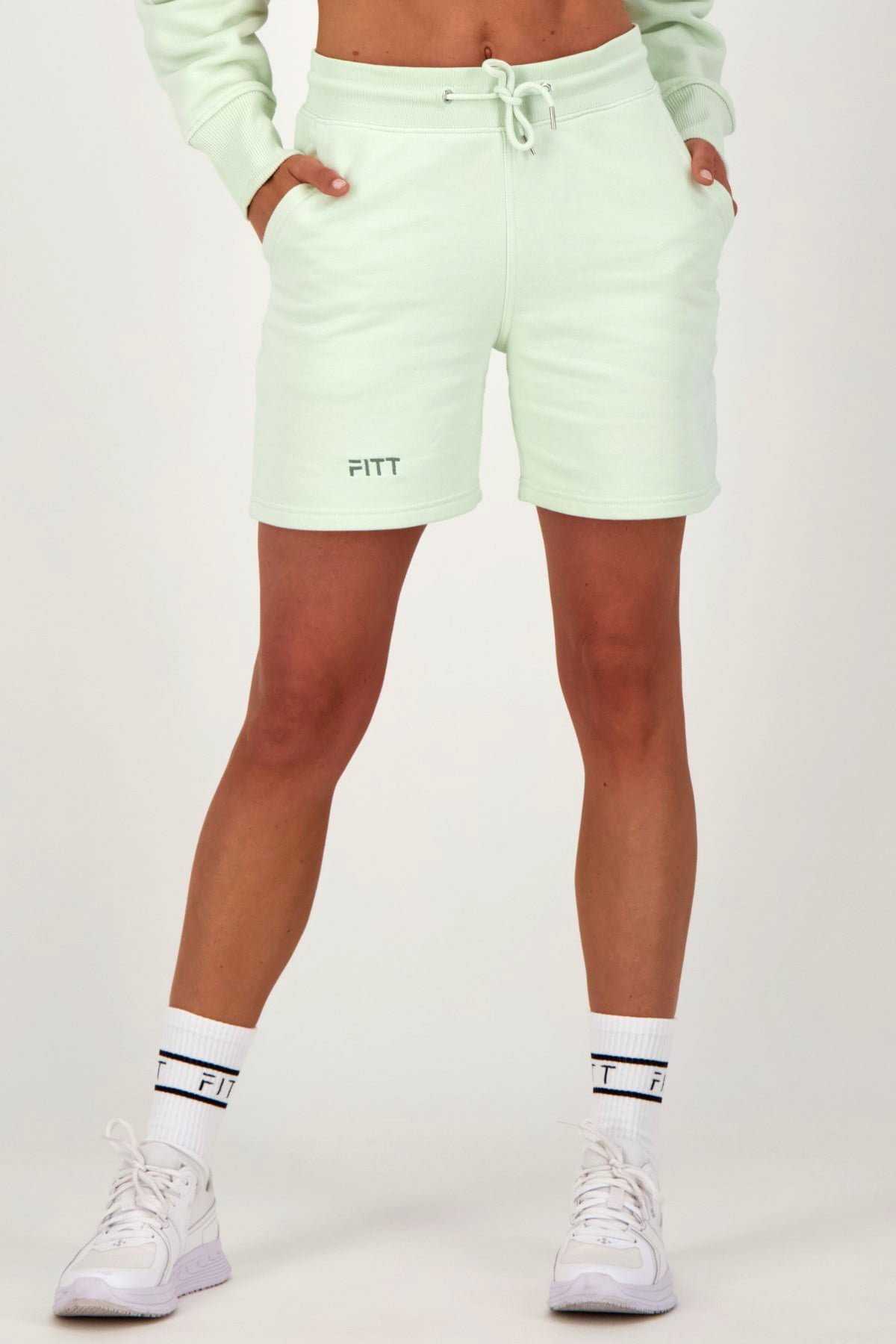 Unisex Bio-Cotton Trainer Shorts groen