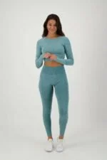 Contour Seamless Langarm petrol