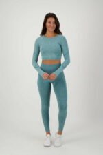 Contour Seamless Langarm petrol