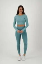 Contour Seamless Langarm petrol