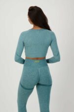 Contour Seamless Langarm petrol