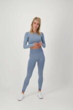 Contour Seamless Langarmshirt blau