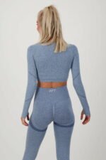 Contour Seamless Langarmshirt blau