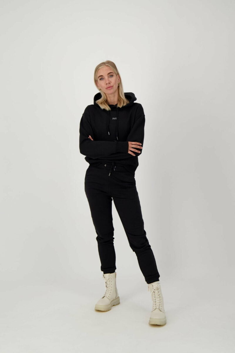 Unisex Bio-Cotton Hoody zwart