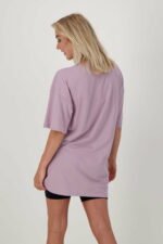 Robe t-shirt en coton biologique lilas