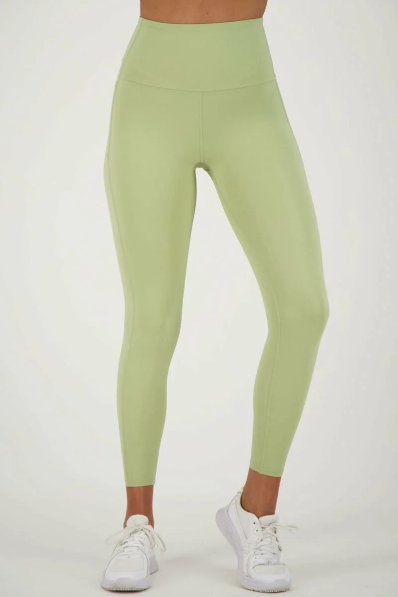 Makellose Taschenleggings mit hoher Taille kiwi