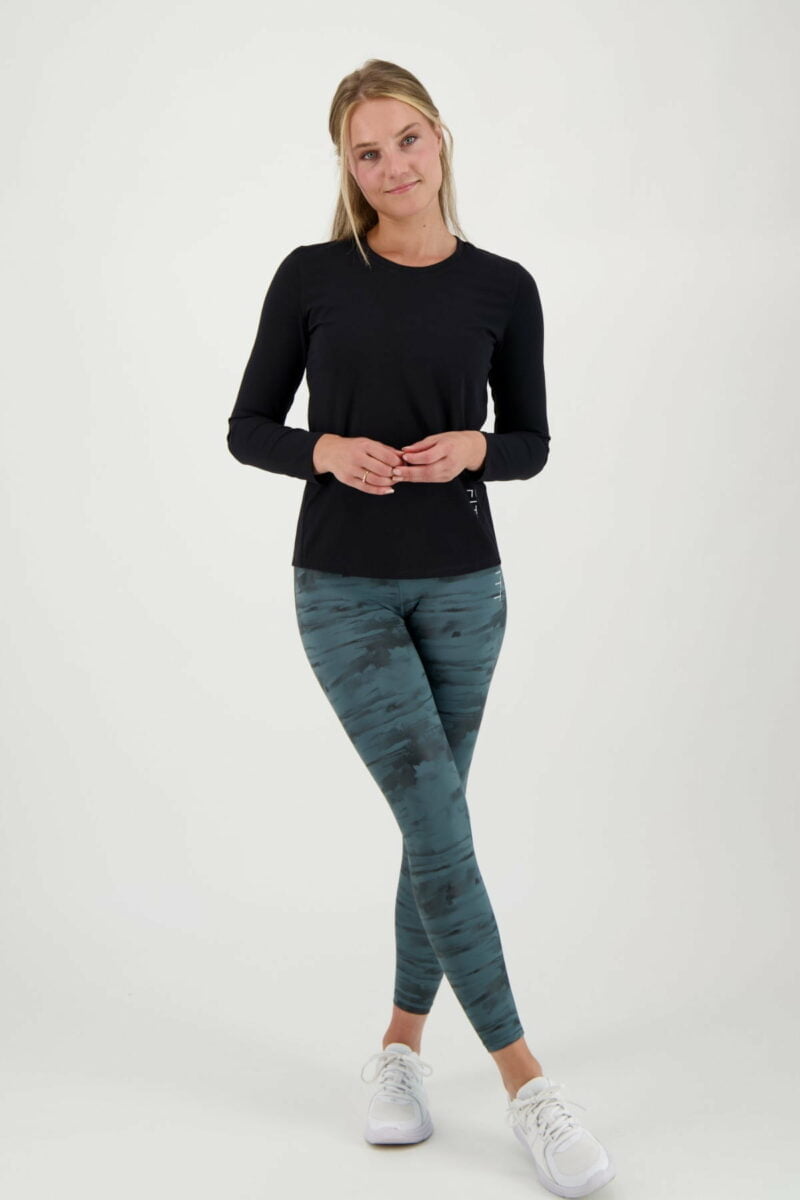 Comfort Top Long Sleeve zwart