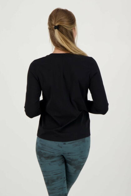 Comfort Top Langarm schwarz