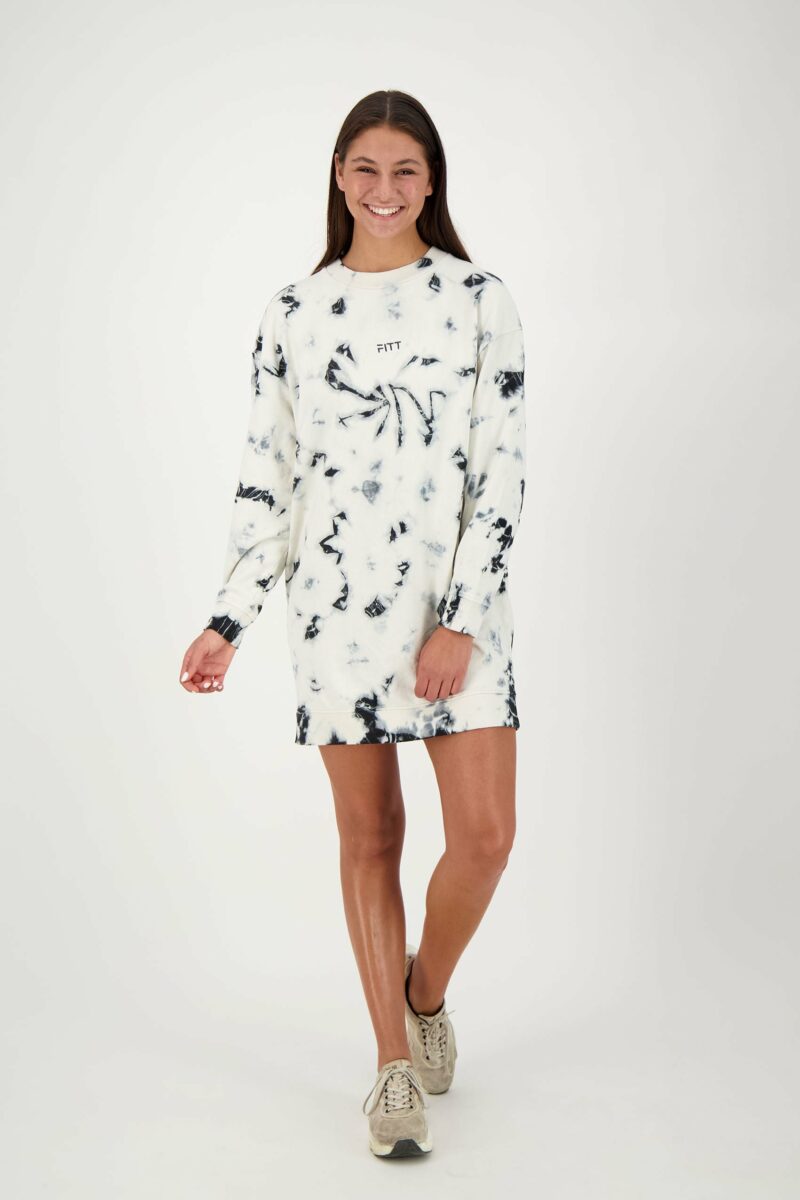 Bio-Cotton Sweater Dress Tie Dye