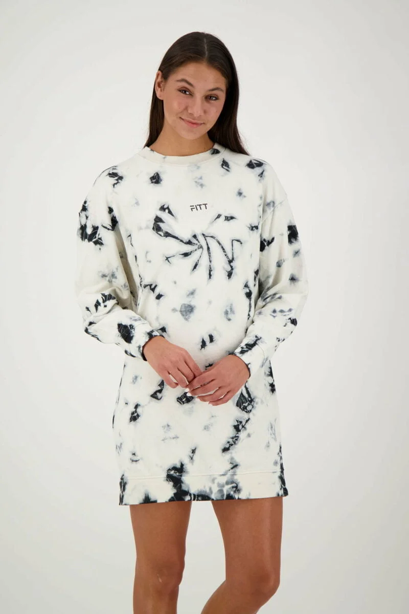 Bio-Cotton Sweater Dress Tie Dye