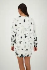 Bio-Baumwollpullover Kleid Tie Dye