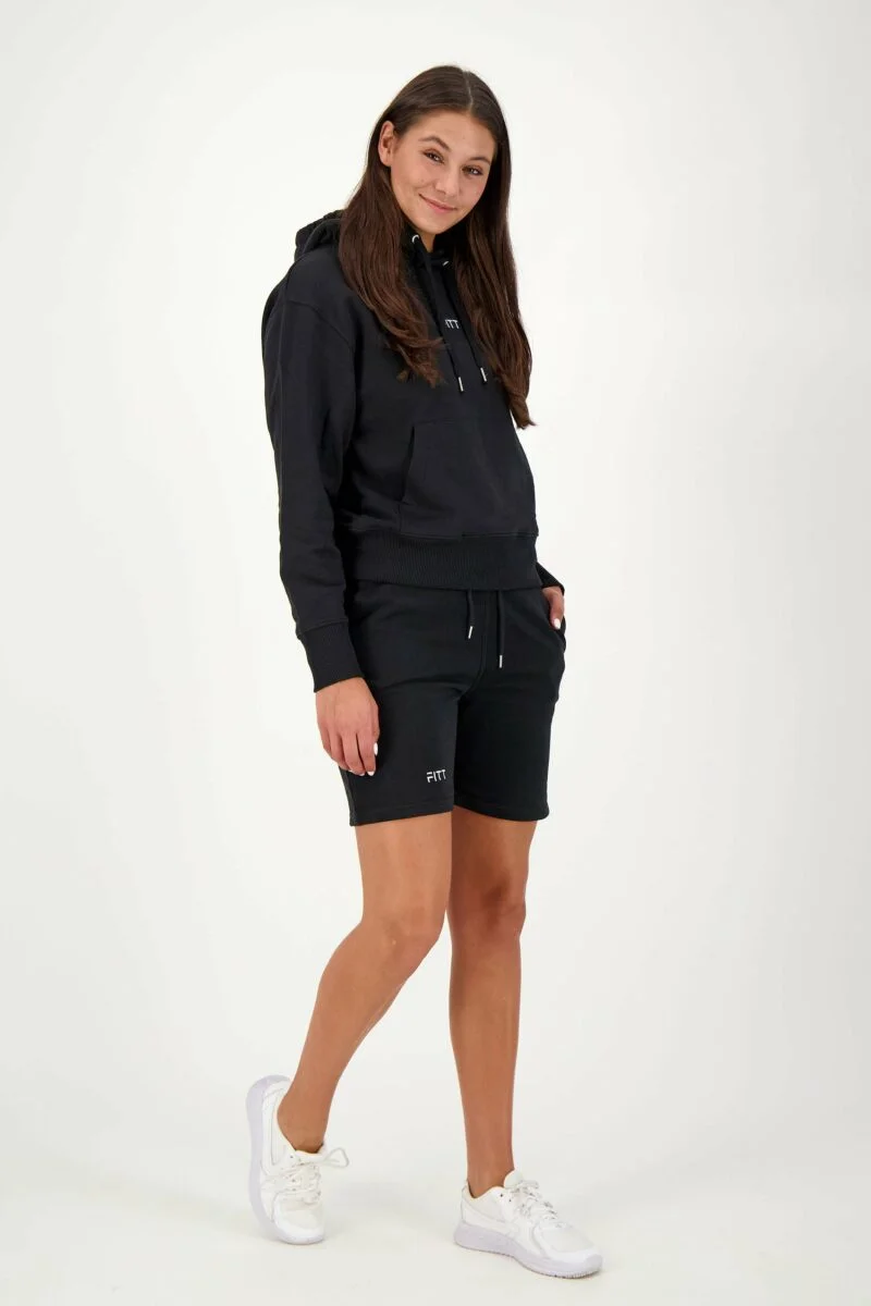 Unisex Bio-Baumwolle Hoody schwarz