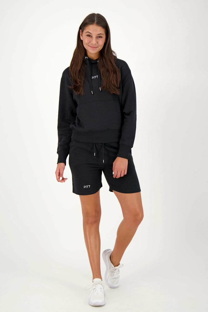 Unisex Bio-Baumwolle Hoody schwarz