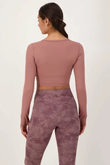 Crop Long Sleeve Flex Powder