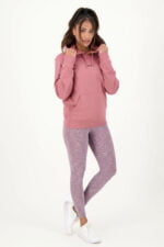 Legging stripe roze met hoody