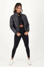 Bomber Crop Jacket Black