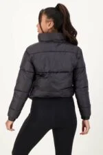 Bomber Crop Jacket Schwarz