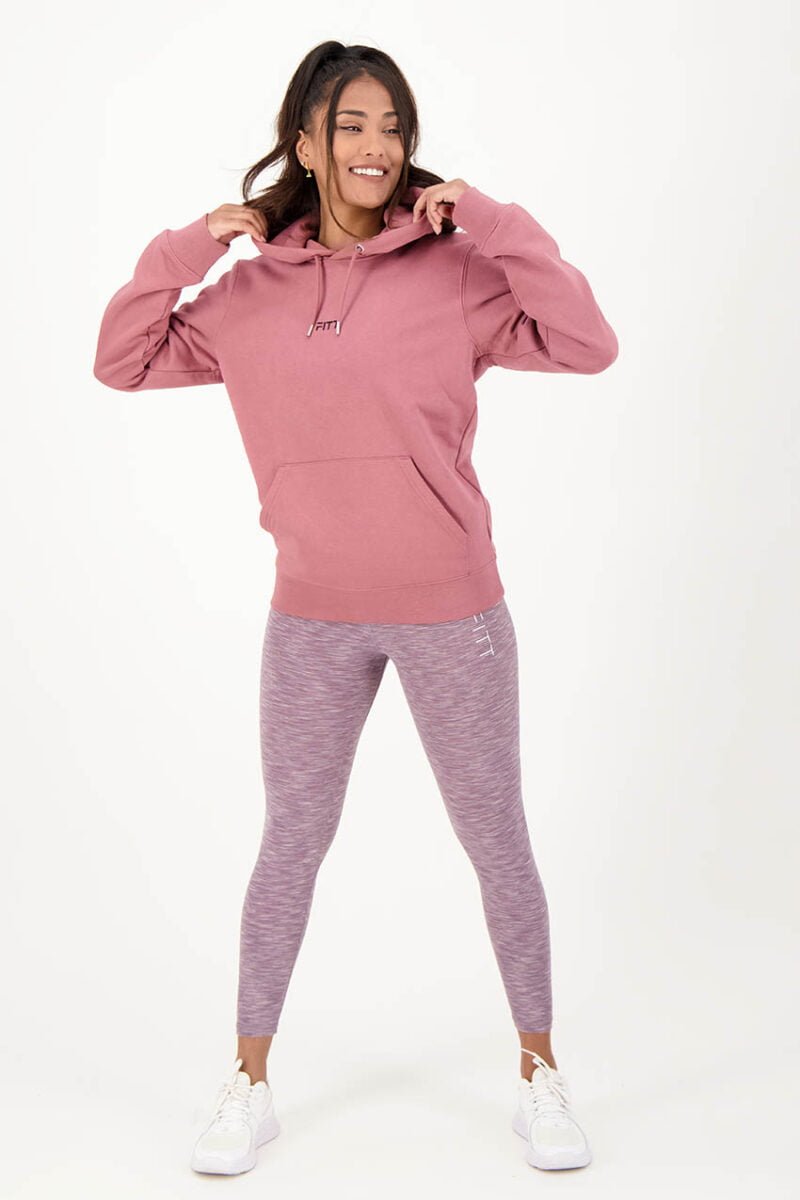 Legging stripe roze met hoody video Bio-Baumwolle Slim Hoody rosa