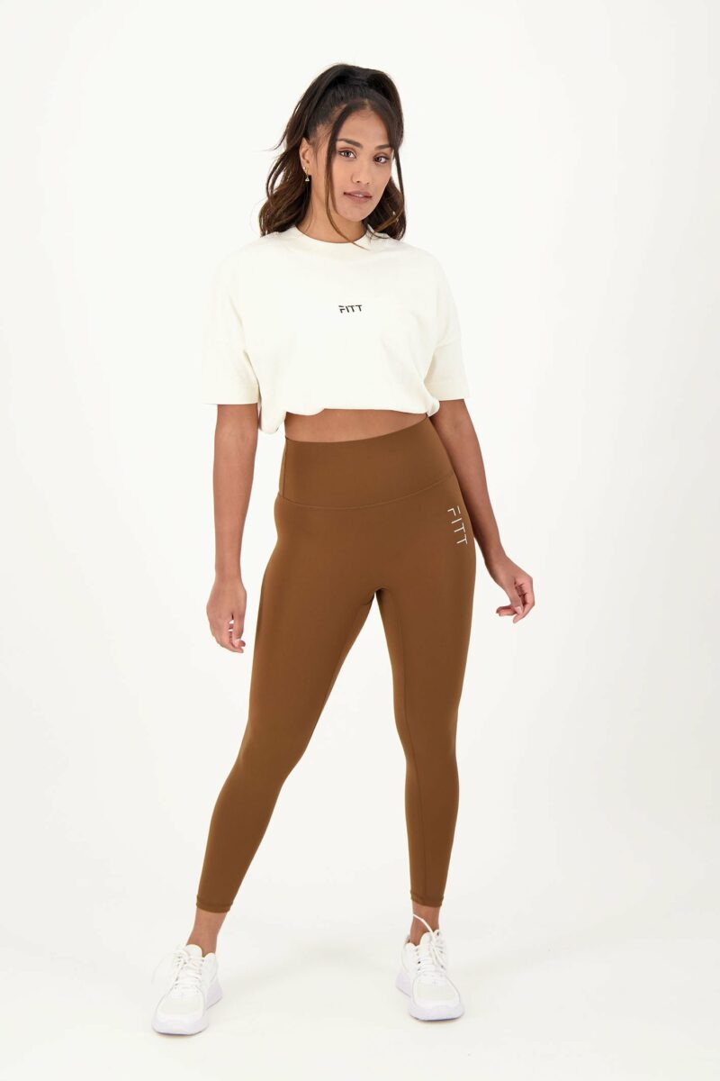 Recycled ultra high waist legging Golden Brown