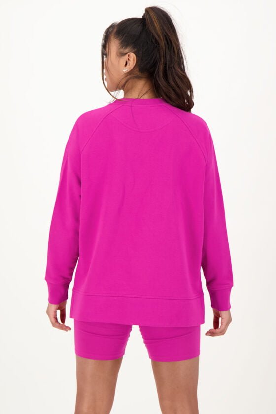 Bio-Cotton Split sweatshirt Pink