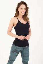 Fit rib tank top black