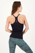 Fit rib tanktop zwart