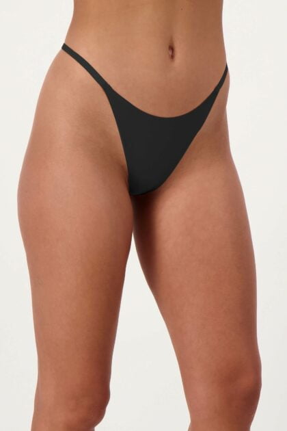 Unsichtbarer Tanga Schwarz 2er-Pack