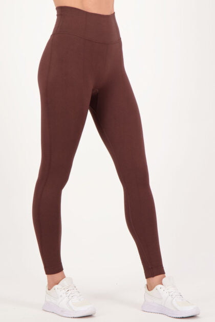 Struktur Schlankheitsleggings Braun