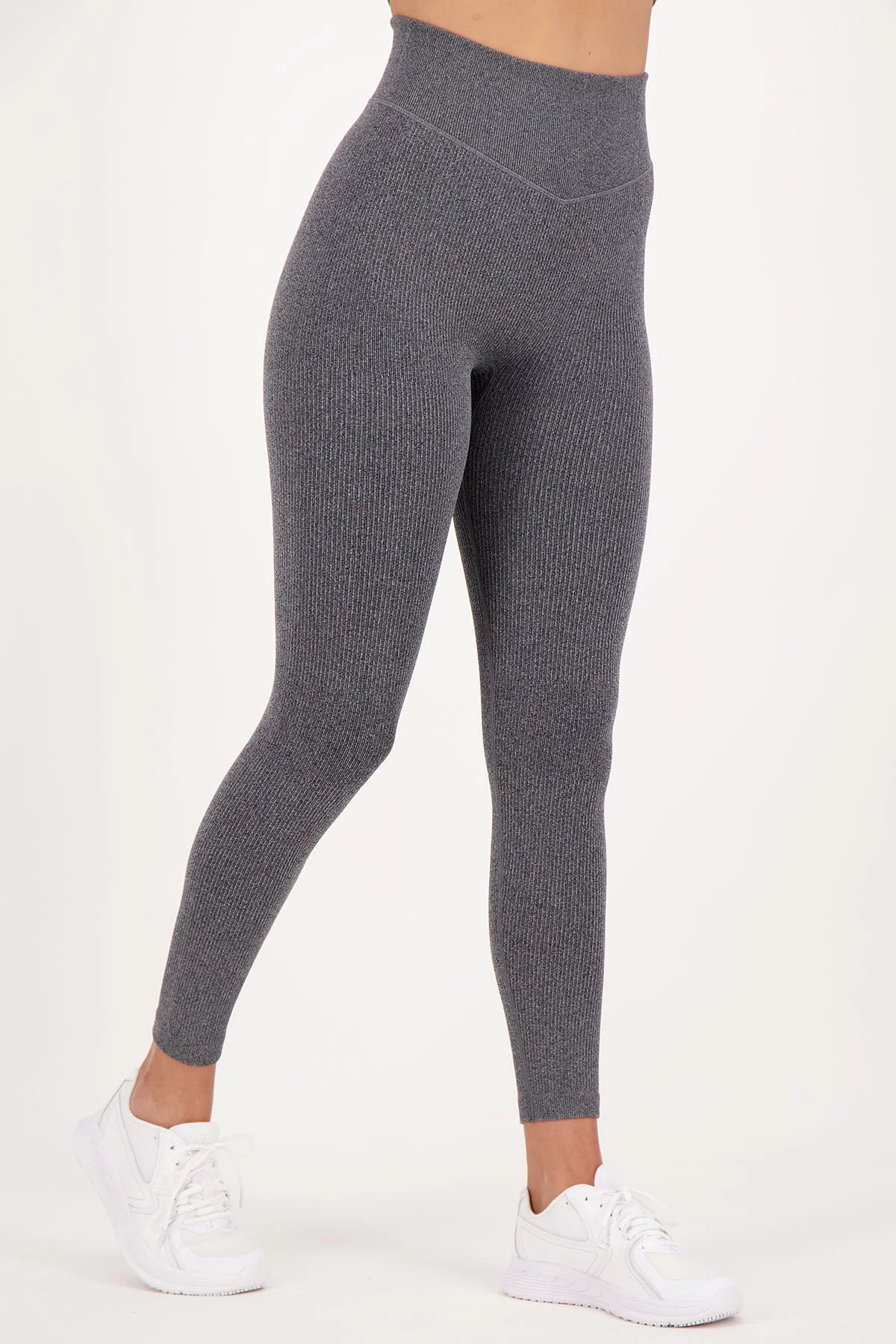 Rib Scrunch Legging Dark Grey - FITTwear.de