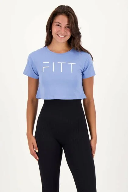 Athleisure Crop T-shirt Kornblume