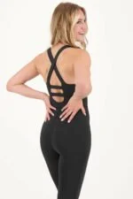 Jumpsuit Rücken schwarz-