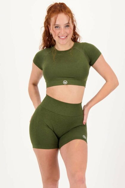 Unique Shortleeve Top Army