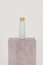 FITT Glas-Trinkflasche X Bambusdeckel