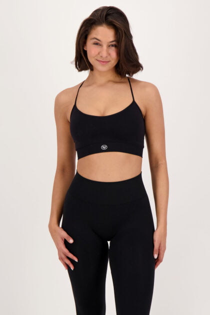 Strapstyle Sport-BH Schwarz