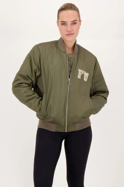 Recycled Bomber Khaki