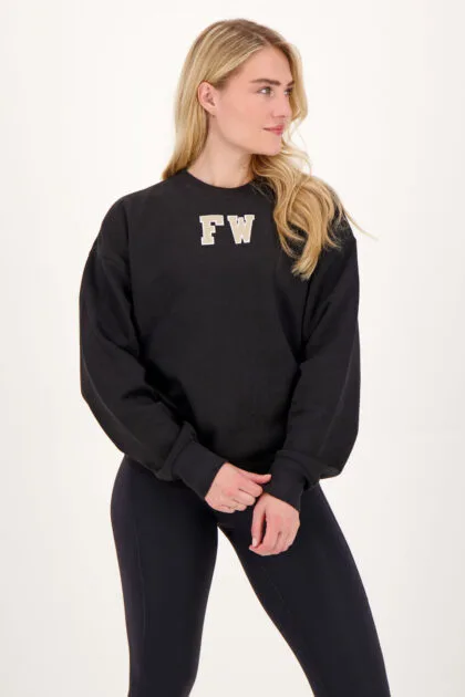 FW Round-Neck Sweater Black